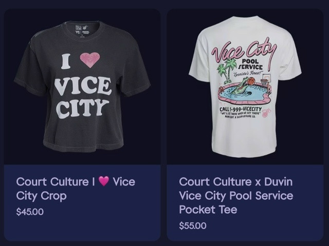 Футболка из GTA: Vice City появилась в продаже